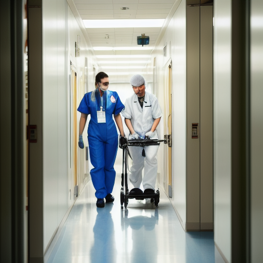 Biomedical equipment technician servicing medical equipment